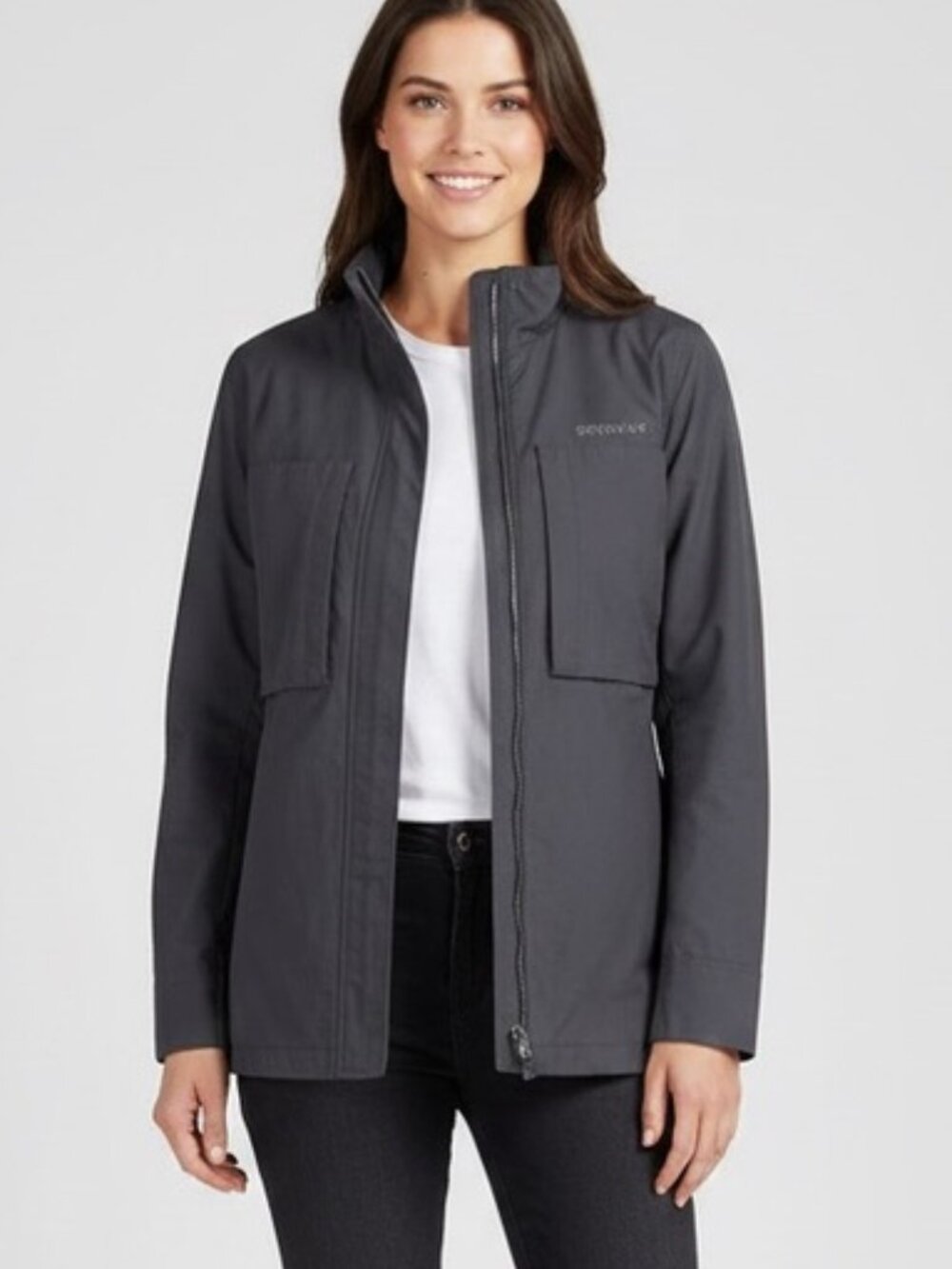 ** Spiewak New York Slate Blue Windbreaker Shacket Size M
